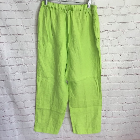 Jams World Green Linen Pants with Pockets - Size Medium - Picture 5 of 9